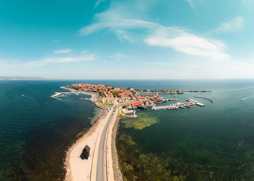 Въздушна фотография — пейзаж от високо